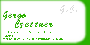 gergo czettner business card